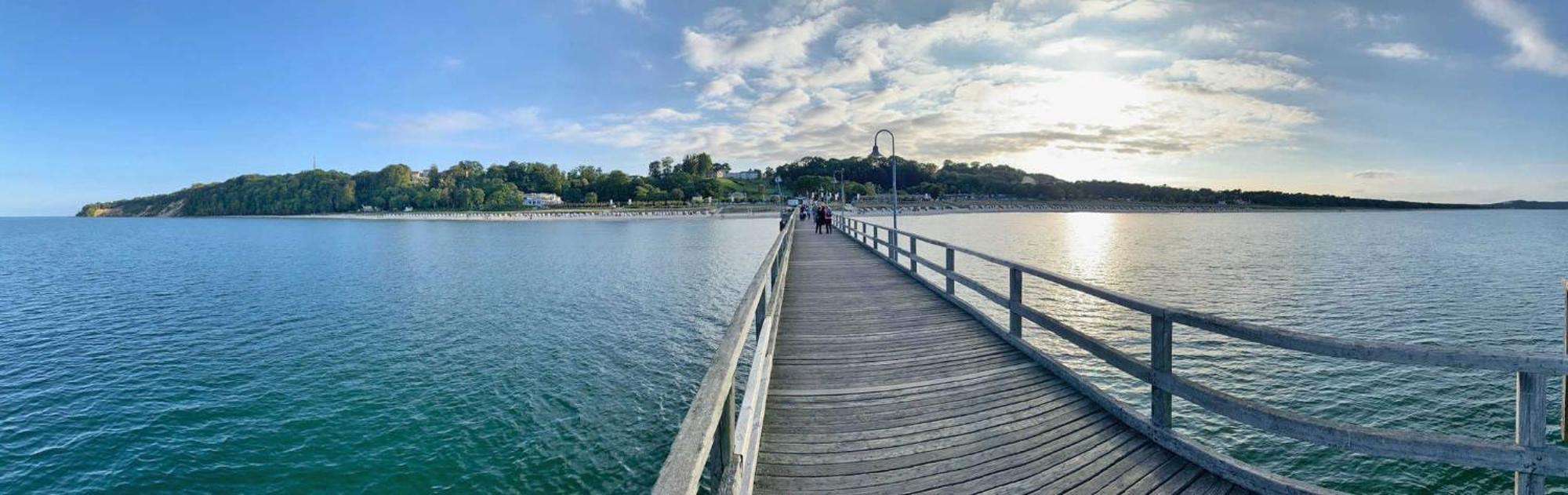 Ferienwohnung mit Meerblick und Schwimmbad Goehren  Exterior foto